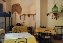 Der Speisesaal von Lupo Vecchio kann gemietet werden